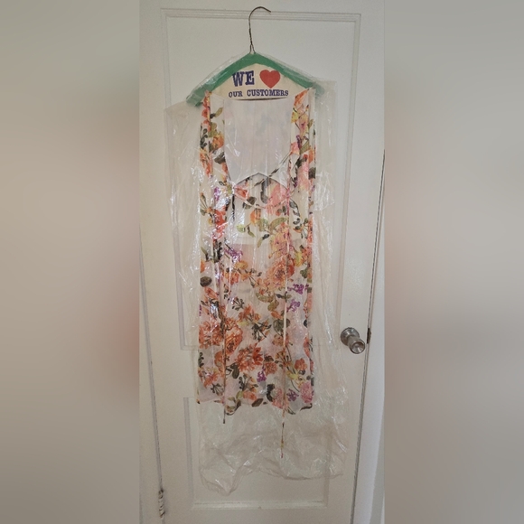 Hommage from Los Angeles summer dress, small, flowers. - Picture 6 of 13